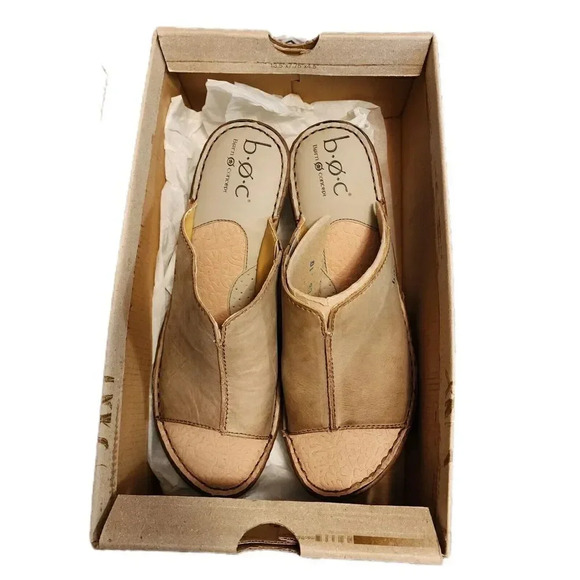 b.o.c Born Concept Leather Slip On Sandals Shoes Size 10 M/W Style BC7699 - Picture 2 of 4